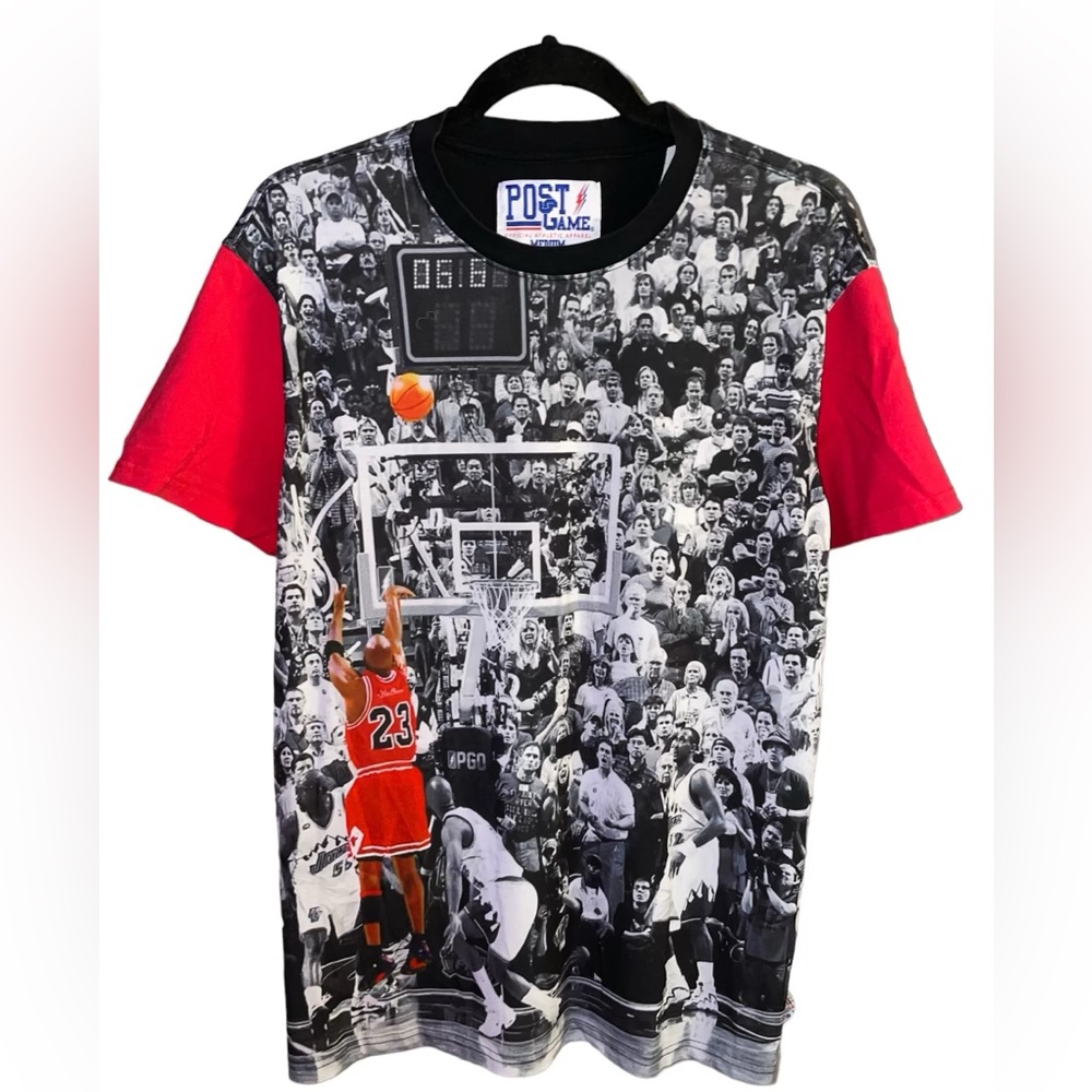 POST GAME NBA BASKETBALL MICHAEL JORDAN TSHIRT